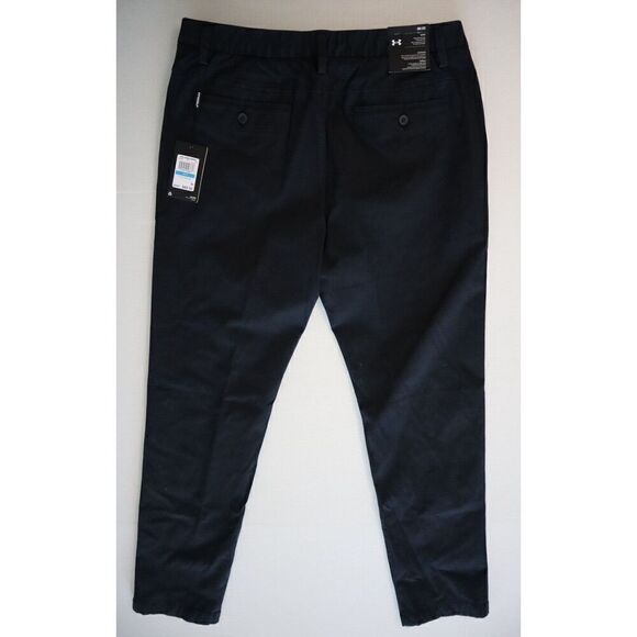 Under Armour 1370081 001 Men's Sz 30x32 Black Chino Tapered Leg Pants - Picture 3 of 12